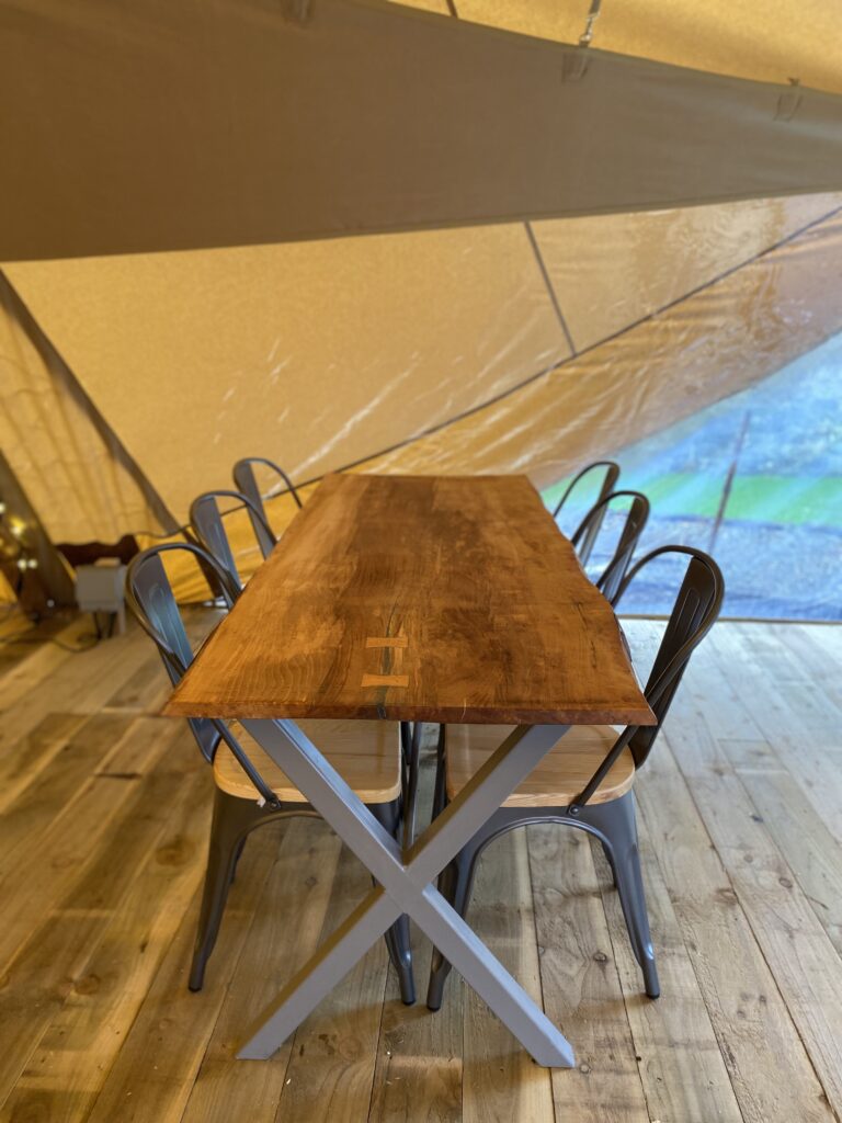 Bespoke living edge bespoke tables created for a longstanding client