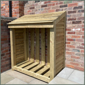 Pent Roof Log Store
