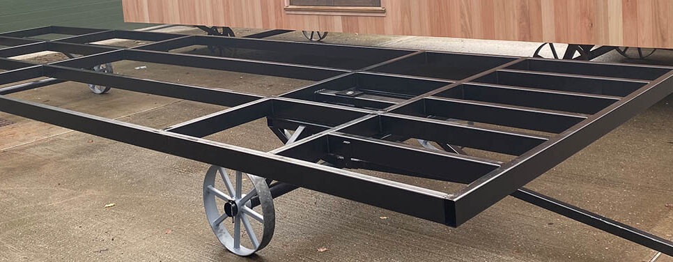 Shepherd hut chassis from Moorlands Garden Furniture